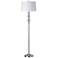Caroline Cut Crystal Glass and Polished Chrome Floor Lamp
