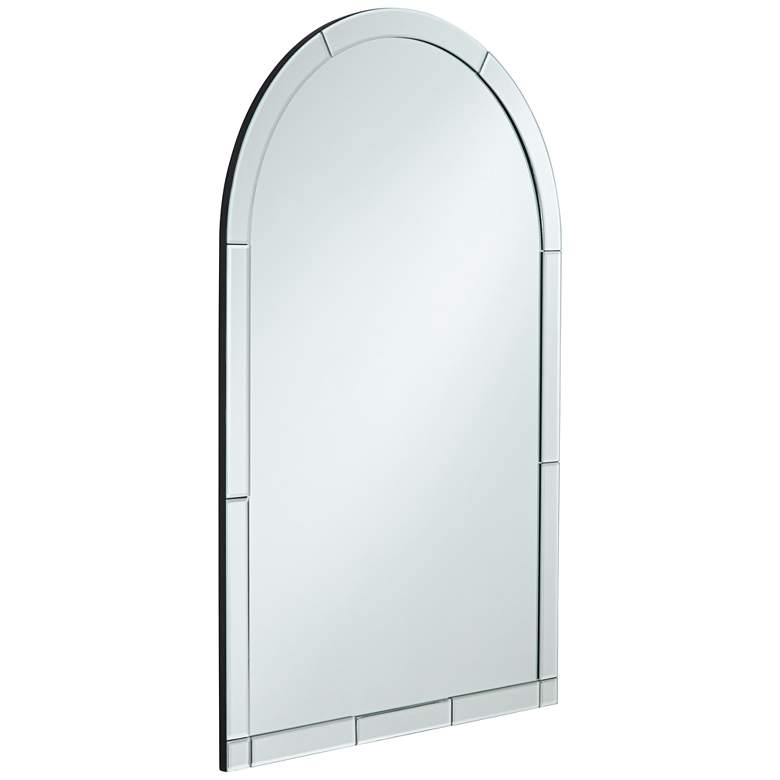 Image 5 Caroline Mirrored Glass 26 inch x 40 inch Arch Top Wall Mirror more views