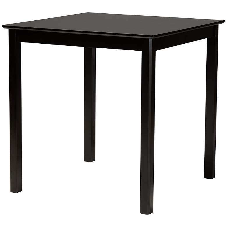 Image 6 Caron Dark Brown Wood 5-Piece Pub Height Dining Set more views