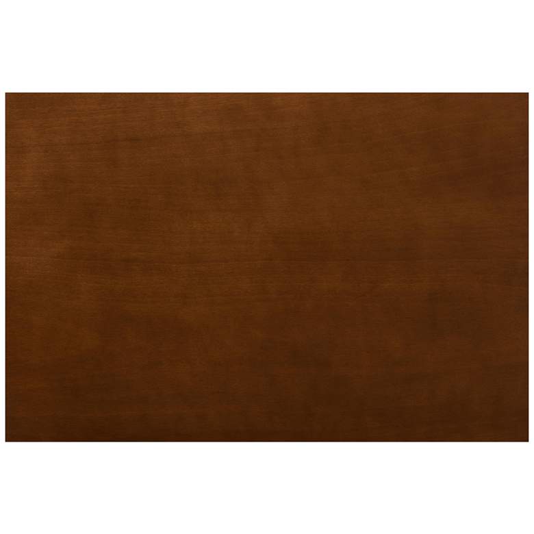 Image 4 Caron Walnut Brown Wood 7-Piece Dining Table and Chair Set more views