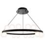 1_Carousel 6.75"H x 28"W 21-Light Chandelier in Black
