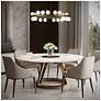 5_Carousel 6.75"H x 28"W 21-Light Chandelier in Black more views