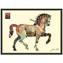 2_Carousel Horse 40" Wide Dimensional Collage Framed Wall Art