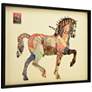 4_Carousel Horse 40" Wide Dimensional Collage Framed Wall Art more views
