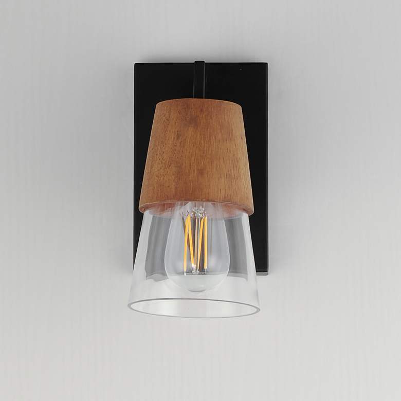 Image 2 Carpenter 1-Light Bath Vanity Walnut / Black more views