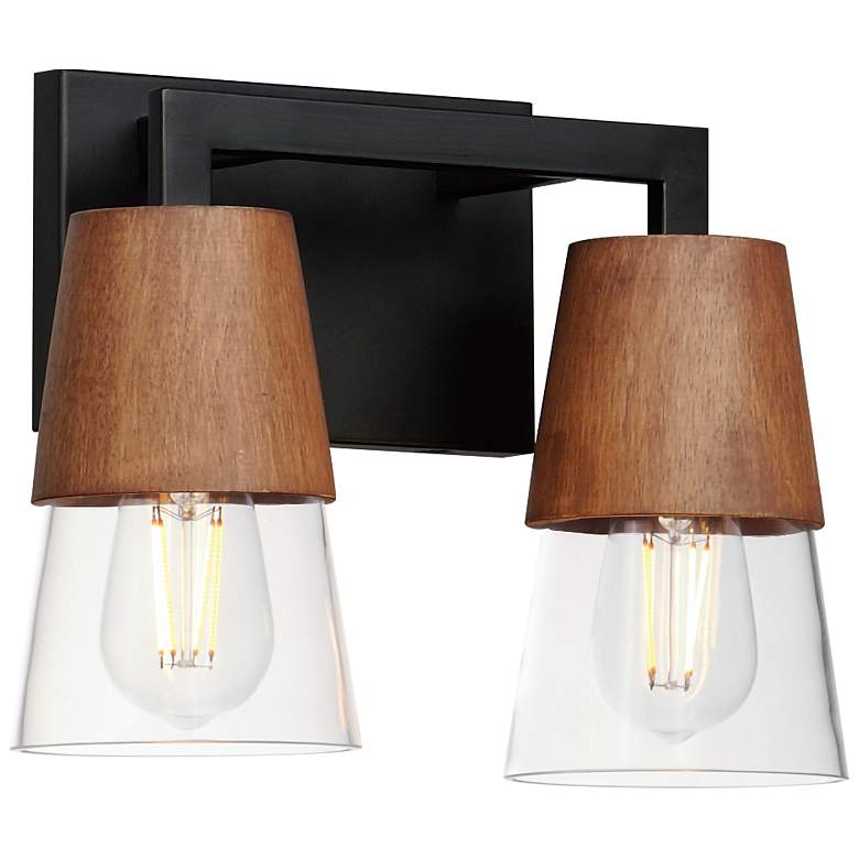 Image 1 Carpenter 2-Light Bath Vanity Walnut / Black
