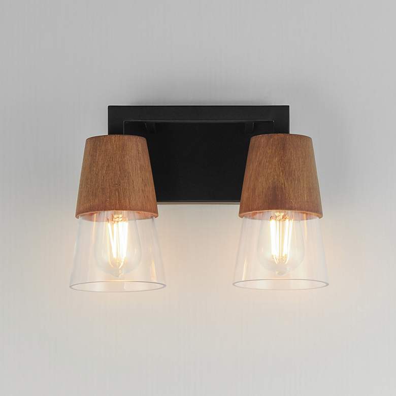 Image 2 Carpenter 2-Light Bath Vanity Walnut / Black more views