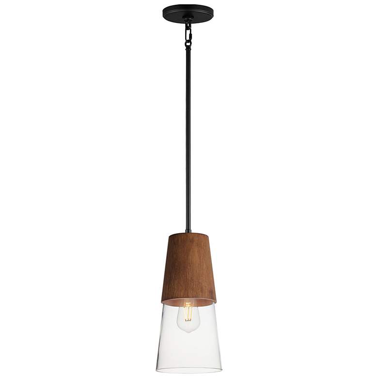 Image 1 Carpenter 6.5" Mini Pendant Walnut / Black