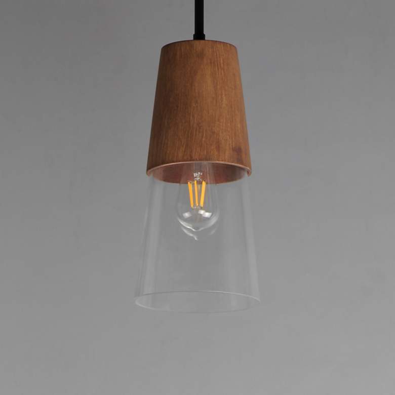 Image 2 Carpenter 6.5" Mini Pendant Walnut / Black more views
