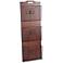 Carpenter Brown Wood and Metal 3-Tier Wall Storage