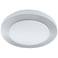 Carpi 1 - 15 inch LED Ceiling Light - Brushed Aluminum - White Glass