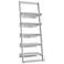 Carpina 69 3/4" High 5-Shelf White Ladder Modern Bookcase