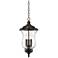 Carriage 22" High Bronze 3-Light LED Outdoor Hanging Light