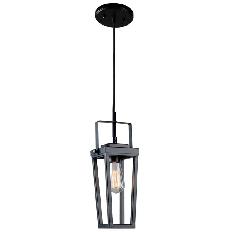 Image 1 Carriage 23.75" Wide Black Pendant