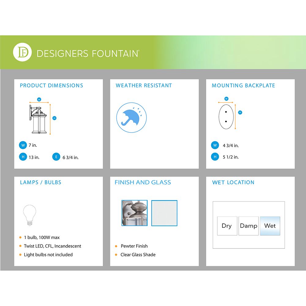 Image 3 Carriage House 13"H Open Cage Pewter Outdoor Wall Light more views