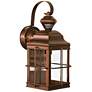 Carriage House 14 3/4" Bronze Lantern Motion Sensor Outdoor Light in scene