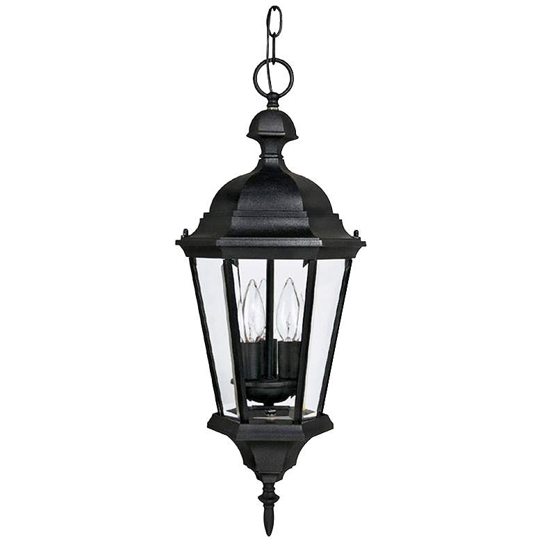 Image 2 Carriage House 23 inch High Black Outdoor Hanging Light