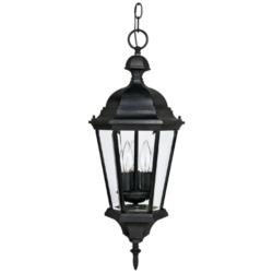 Carriage House 23&quot; High Black Outdoor Hanging Light