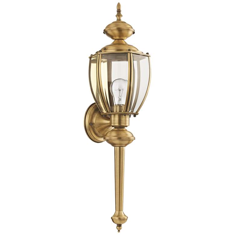 Image 3 Carriage House 25 1/2" Antique Brass Traditional Outdoor Wall Light more views