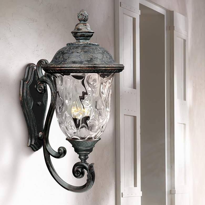 Image 1 Carriage House Collection 31 inch High Outdoor Wall Light