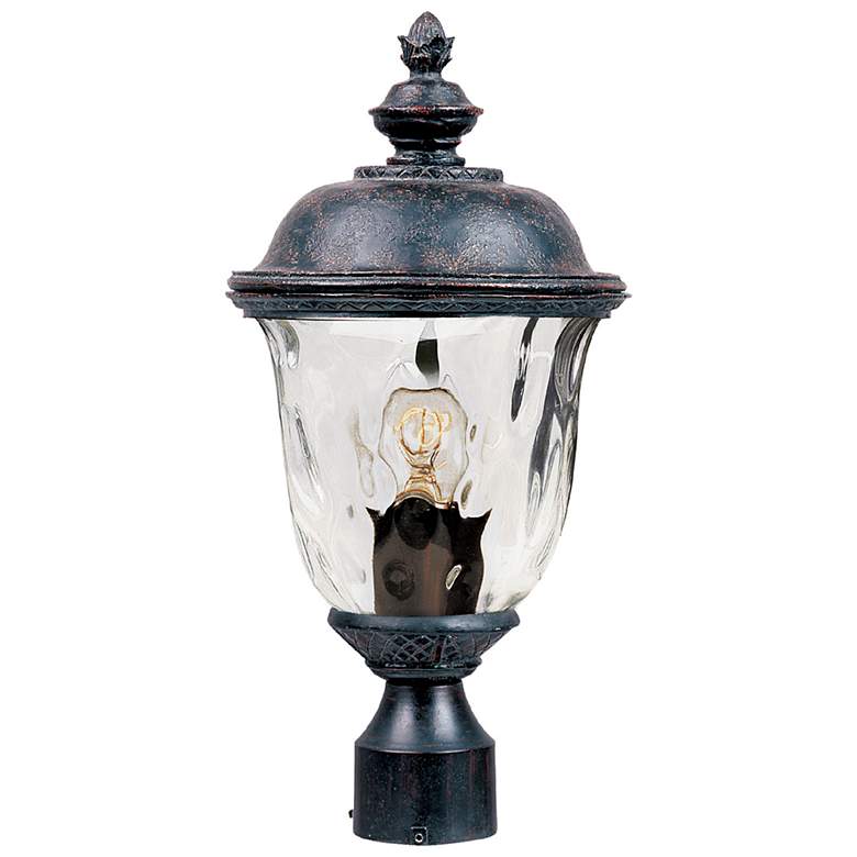 Image 1 Carriage House VX 19 1/2" High Oriental Bronze Post Light