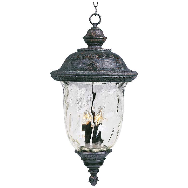 Image 1 Carriage House VX 24 1/2" High Oriental Bronze Hanging Light