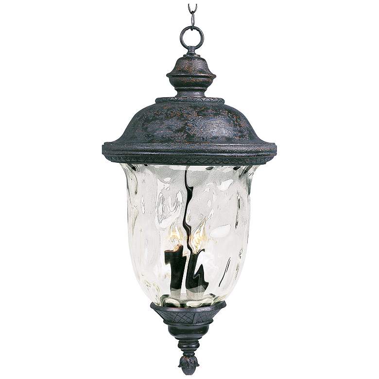 Image 1 Carriage House VX 28"H Oriental Bronze Outdoor Hanging Light