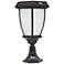 Carriage-Style 15" High Pier Mount LED Outdoor Solar Light