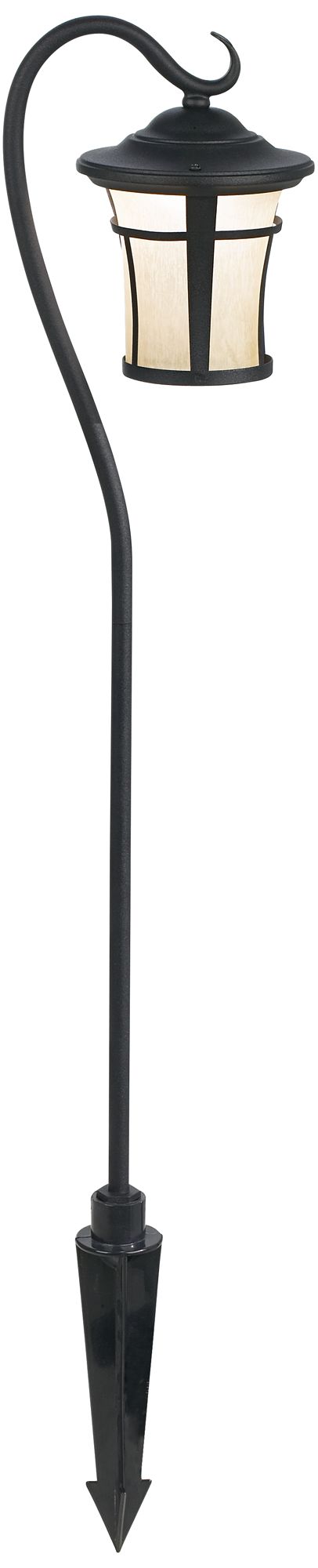 Image 2 Carriage Textured Black 10-Piece LED Path w/ Flood Light Set more views