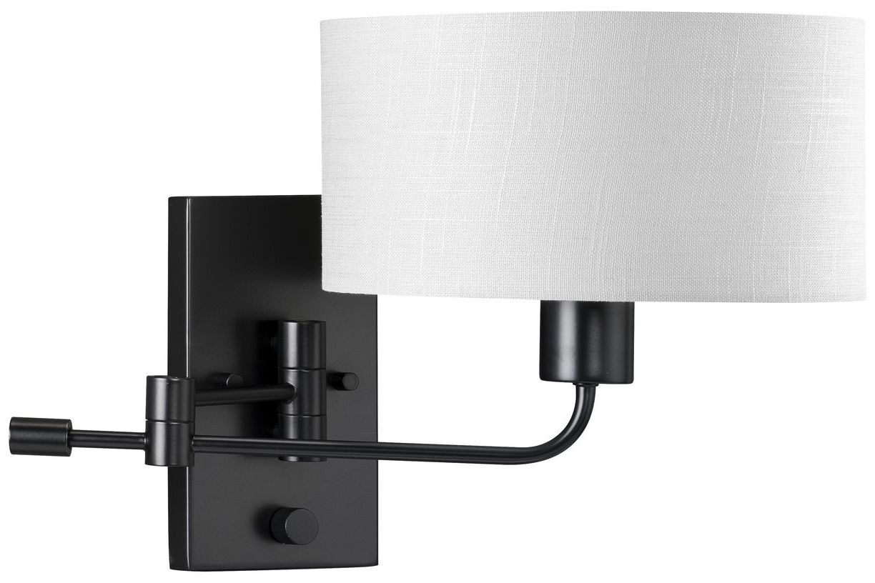 Thumbnail1 of Carrick Collection One-Light Summer Linen Shade Wall Light