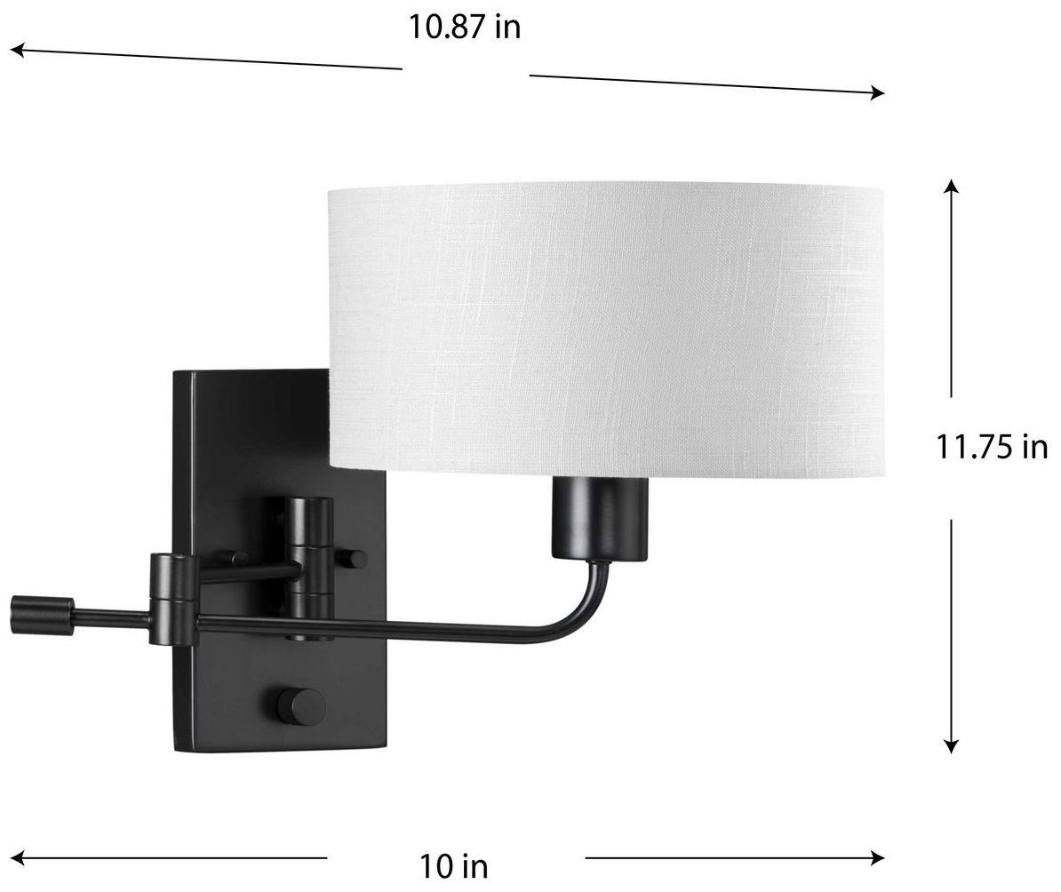 Carrick Collection One-Light Summer Linen Shade Wall Light
