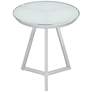 Carrie 16 1/2" Wide Chrome End Table