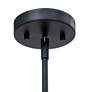 3_Carrie 26" Wide Matte Black and Rattan Drum Pendant Light more views