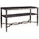 Carrie Antiqued Mirror Metal Sofa Table