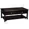 Carrier 50" Wide Espresso Lift-Top Storage Coffee Table