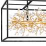 5_Carrine 38 1/2"W Satin Black and Gold 8-Light Ceiling Light more views