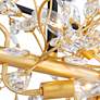 6_Carrine 38 1/2"W Satin Black and Gold 8-Light Ceiling Light more views
