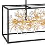 7_Carrine 38 1/2"W Satin Black and Gold 8-Light Ceiling Light more views