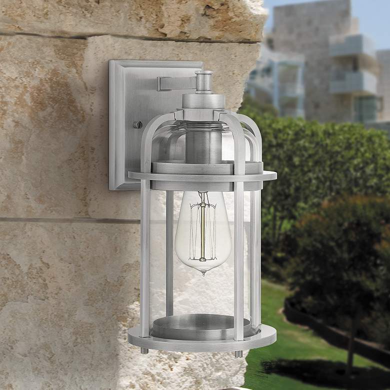 Image 1 Carrington 12" High Industrial Aluminum Outdoor Wall Light