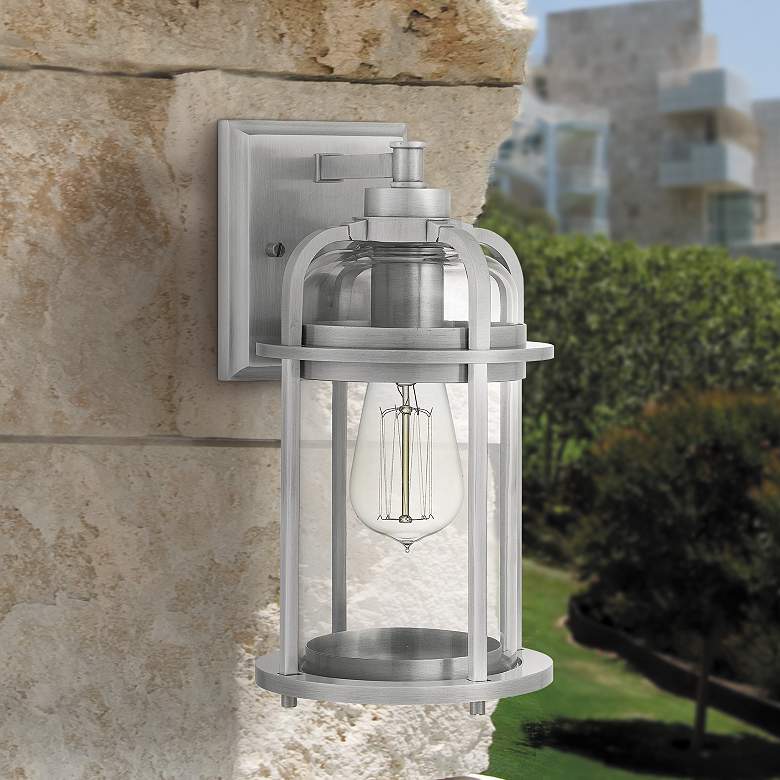 Image 1 Carrington 12 inch High Industrial Aluminum Outdoor Wall Light