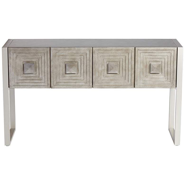 Image 4 Carrington 51 1/2 inch Metallic Painted 4-Door Console Table more views