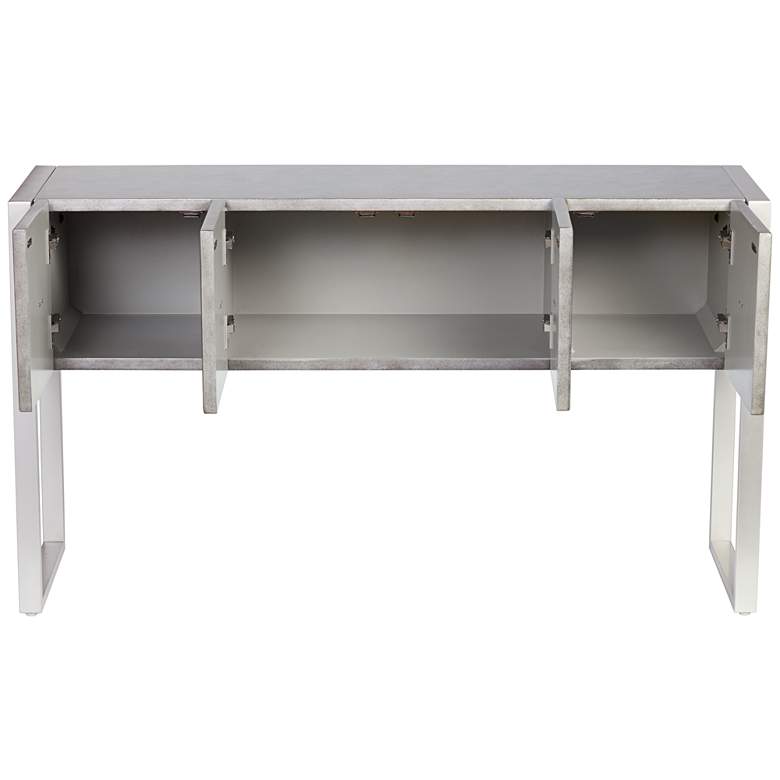 Image 5 Carrington 51 1/2" Metallic Painted 4-Door Console Table more views