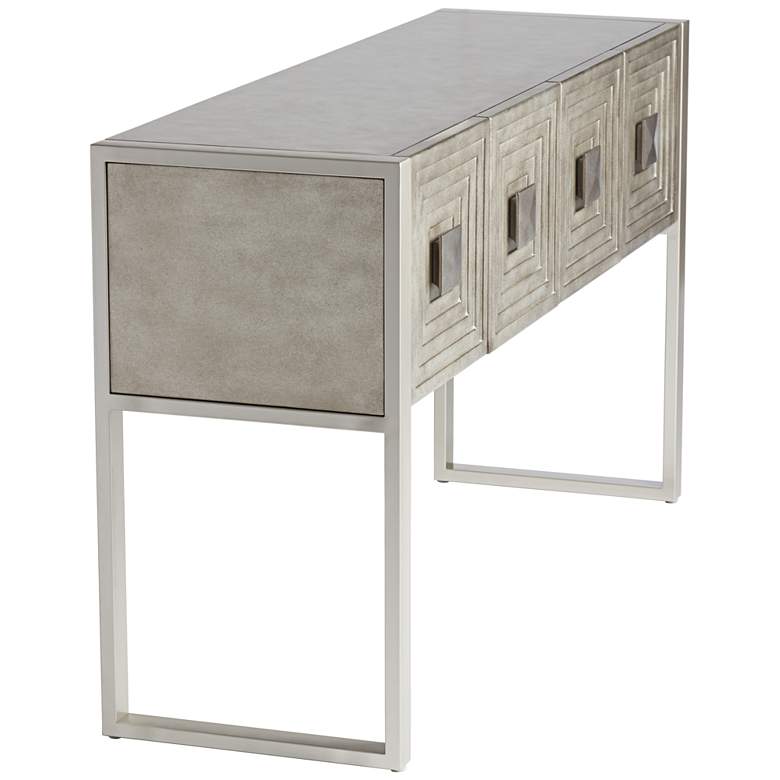 Image 6 Carrington 51 1/2" Metallic Painted 4-Door Console Table more views