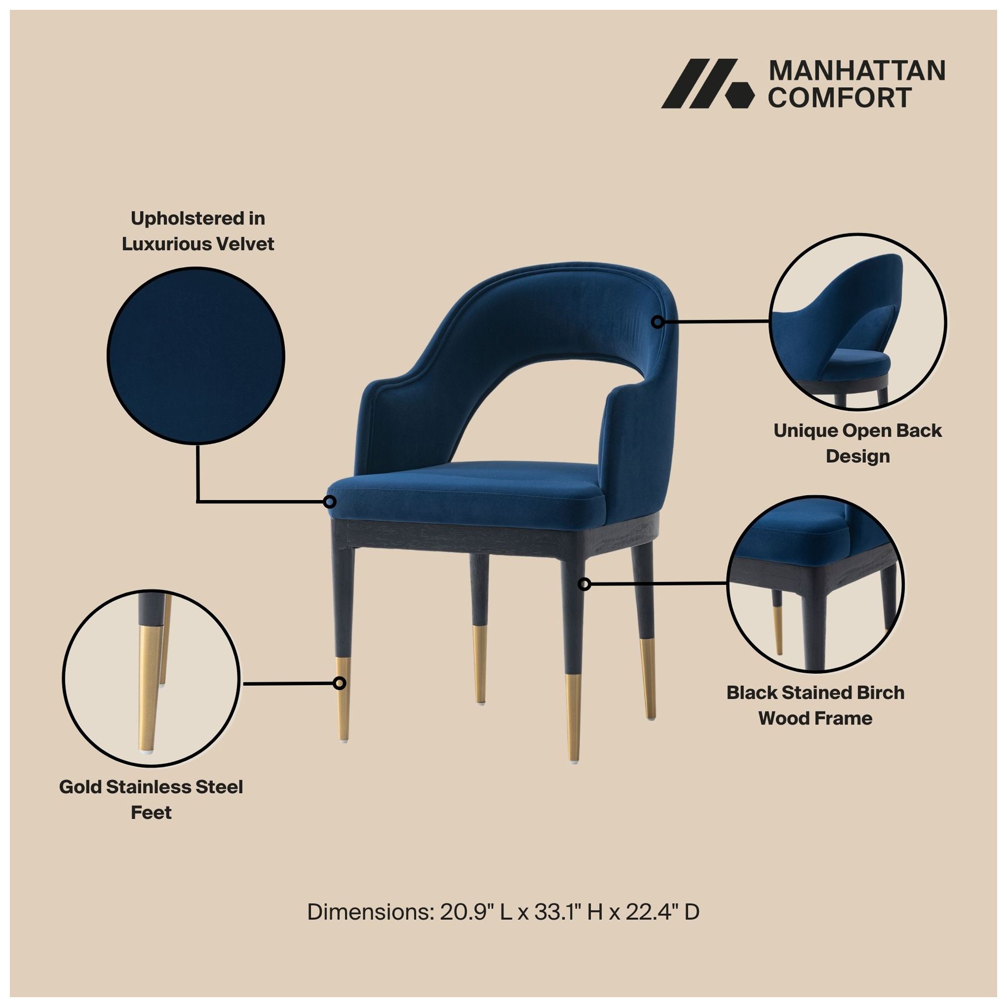 Image 5 Carrington and Rockaway 5-Piece Dining Set more views