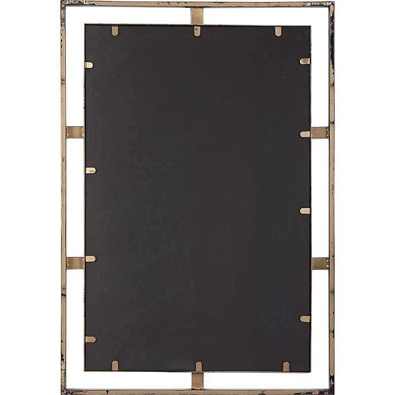 Image 5 Carrizo Distressed Bronze 22 inch x 32 inch Rectangular Wall Mirror more views