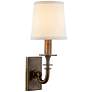 Carroll 13" High Distressed Bronze Wall Sconce 