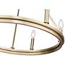 5_Carruth 25" Wide Modern Gold 6-Light Wagon Wheel Chandelier more views