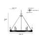6_Carruth 25" Wide Modern Gold 6-Light Wagon Wheel Chandelier more views