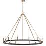 4_Carruth 45"W Matte Black and Modern Gold 10-Light Chandelier more views