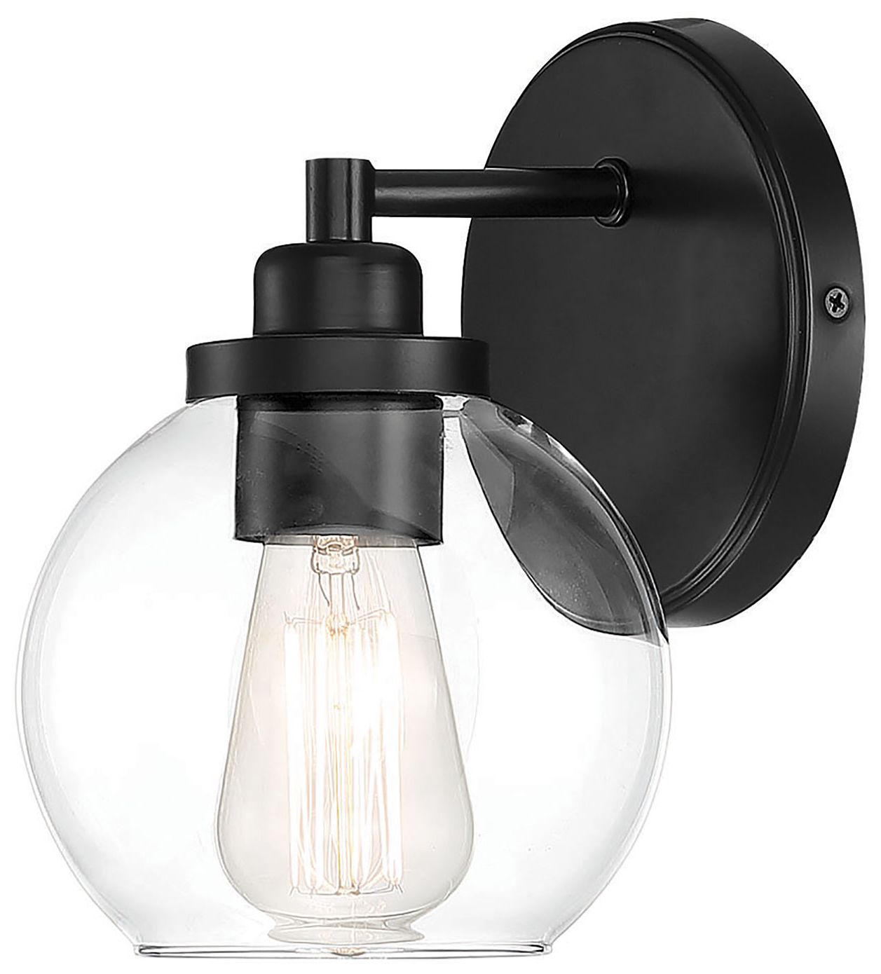 Image 3 Carson 1-Light Wall Sconce in Matte Black more views